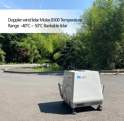 Bankable Doppler Wind Lidar Molas B300 Kisaran Suhu -40℃ ~ 50℃