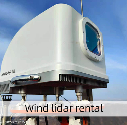 Rental 50-200m Pengukuran Angin Lidar 4hz Frekuensi Sampel -50~50m/S Kecepatan Angin