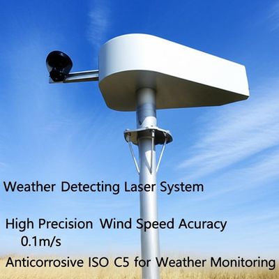 Weather Detecting Laser System High Precision Wind Speed Accuracy 0.1m/s Anticorrosive ISO C5 for Weather Monitoring