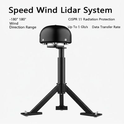 Speed Wind Lidar System -180° 180° Wind Direction Range CISPR 11 Radiation Protection Up To 1 Gb/s Data Transfer Rate