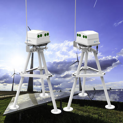 Jangkauan 70m sampai 750m Nacelle dipasang Lidar Featuring Berat Data Unit 3.6kg dan Layer Pengukuran 10 Ideal untuk aplikasi energi angin