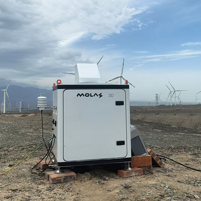 Beli Kompak Pengukuran Angin Lidar 15m / 30m / 75m / 120m Resolusi jarak online manufacture