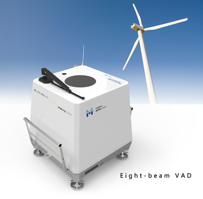 Eight Beam Vad Offshore Wind Lidar Pengukuran Bankable