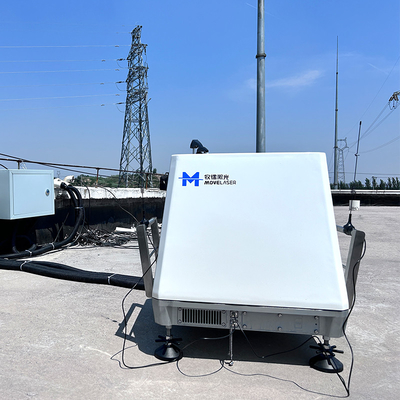 Presisi Doppler Wind Lidar Dengan Perlindungan IP67 0.1m/s Keakuratan Kecepatan Angin Hingga 75m/s.