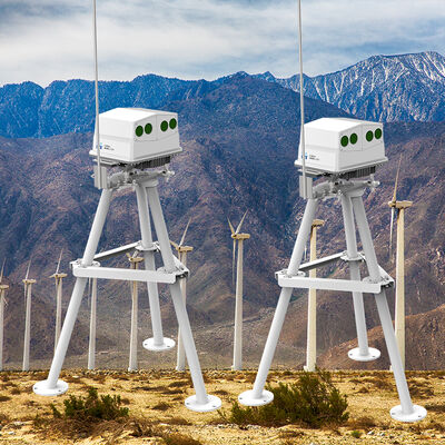 Nacelle Mounted Lidar Bersertifikat IP65 Menyediakan Jangkauan 70m hingga 750m NL750 dan Berat Kepala Optik Terbatas hingga 17,5 Kilogram
