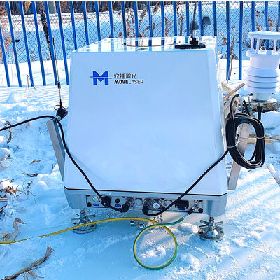 Didukung oleh Sistem Lidar Angin 100 230V AC Menampilkan Akurasi Kecepatan Angin 0,1m per detik dan Akurasi Arah Angin 1 Derajat untuk Data Angin